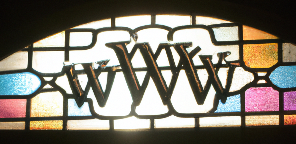 Picking a domain name in stain glass